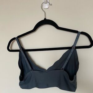 Danskin Charcoal Gray / blue Bralette